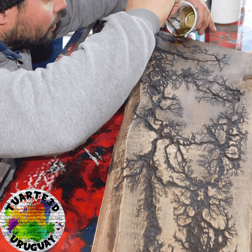 TUARTE3D wood resina epoxi curso de resina epoxi