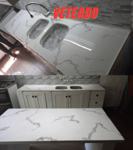RESINA EPOXI VETEADO TURTE3D DOBLE MESA MESADA