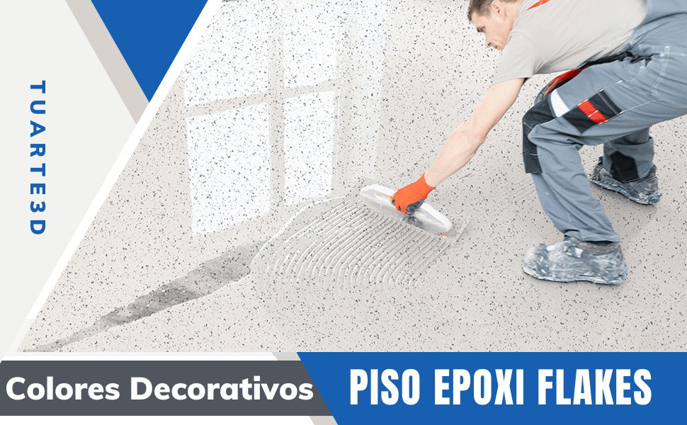 piso resina epoxi flakes